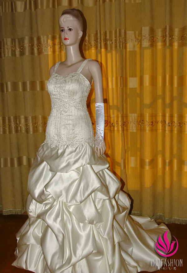 Orifashion HandmadeGrace Wedding Dress beaded with Rhinestones R